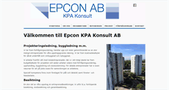 Desktop Screenshot of epconkonsult.se