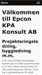 Mobile Screenshot of epconkonsult.se