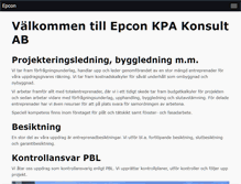 Tablet Screenshot of epconkonsult.se